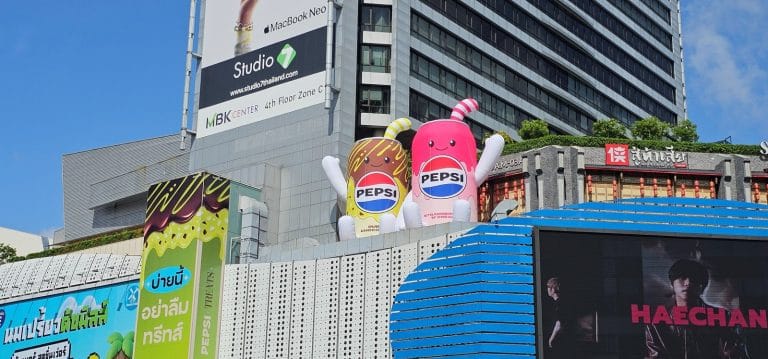 Pepsi Treats inflatable installation at MBK Center Bangkok